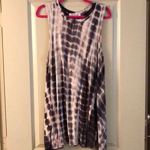 Tie dye jersey dress